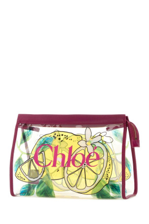 Printed rubber ChloÃ¨ Soleil clutch CHLOE (CH26AP784R87)