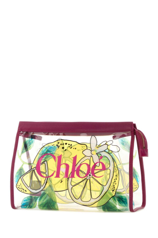 Printed rubber ChloÃ¨ Soleil clutch CHLOE (CH26AP784R87)