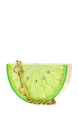 Printed metal ChloÃ© Tropicus Lemon clutch CHLOE (CH26US754R78)