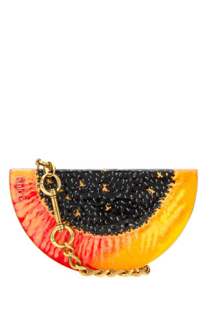 Printed metal ChloÃ© Tropicus Papaya clutch CHLOE (CH26US756R78)