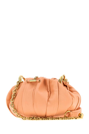Peach leather ChloÃ© PlissÃ© bucket bag CHLOE (CH26US765S27)
