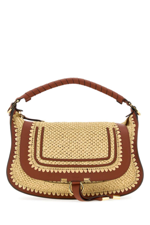 Raffia small Marcie shoulder bag CHLOE (CH26US882R60)