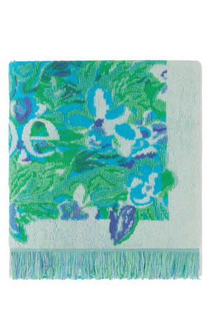 Embroidered terry fabric ChloÃ© Wild Flowers beach towel CHLOE (CH26UTE01SPN)