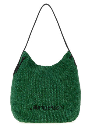 Embellished fabric small Bulb bucket bag Gray JW ANDERSON (HB0781FA0530)