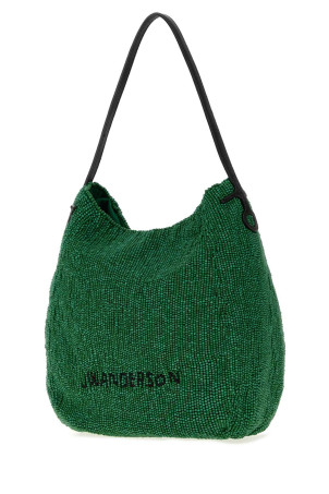 Embellished fabric small Bulb bucket bag Gray JW ANDERSON (HB0781FA0530)