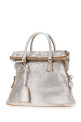Silver leather mini 5AC handbag MAISON MARGIELA (SB1WG0084P8842)