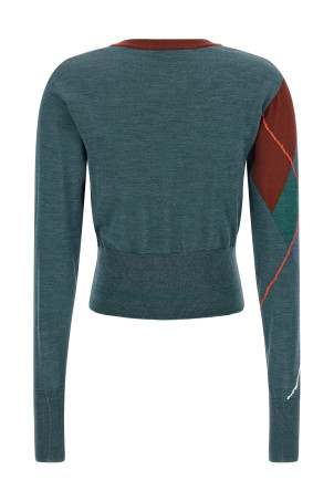 'Argyle Cropped' cardigan Multicolor