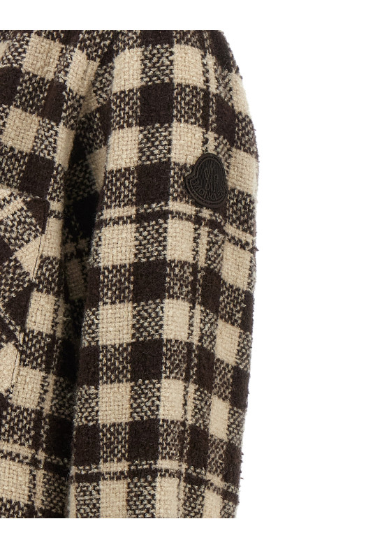Рубашка в клетку, коричневая MONCLER L20932F00025599VSF91