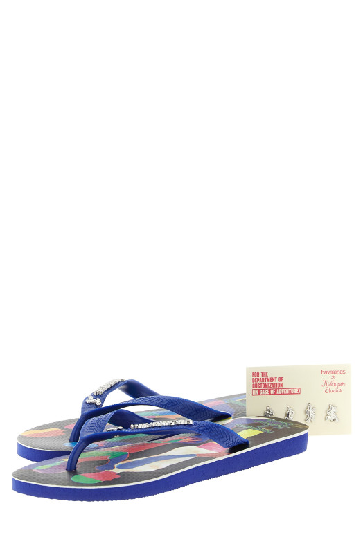 Шлепанцы Havaianas x KidSuper «Top Runner», разноцветные 415069402711