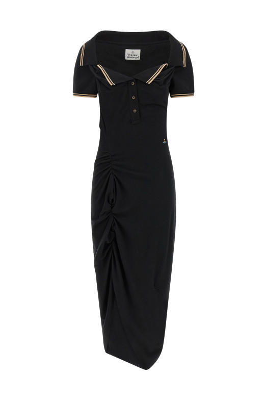 'Long Monday Pulling' dress Black