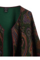 Reversible paisley dégradé cape Multicolor