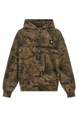 'Feather Tree' hoodie Green