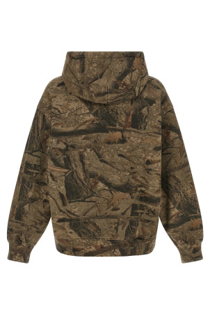 'Feather Tree' hoodie Green