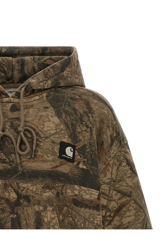 'Feather Tree' hoodie Green