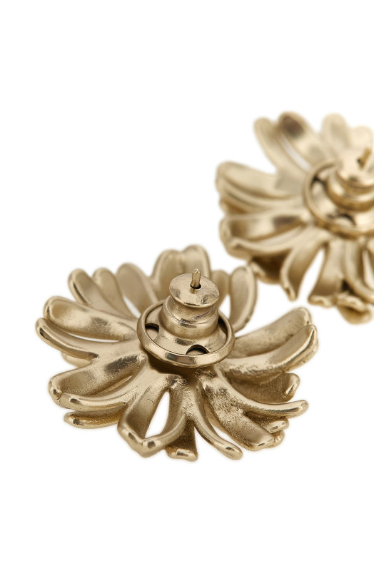 Flower earrings Gold