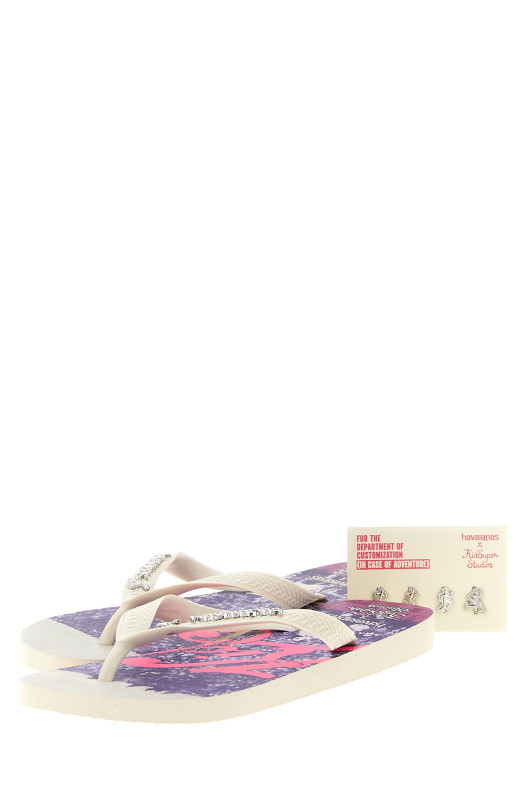 Havaianas x KidSuper «Top Futebol» — разноцветные шлепанцы 415071300121
