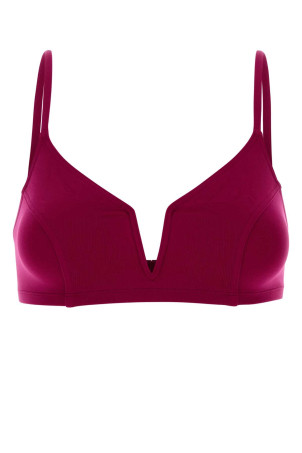 Fuchsia stretch nylon Ã‰lancÃ©e bikini top ERES (032630)
