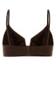 Brown stretch nylon Ã‰lancÃ©e bikini top ERES (032630)
