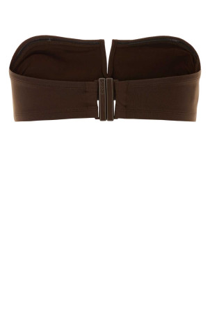 Brown stretch nylon Arcade bikini top ERES (032631)