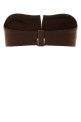 Brown stretch nylon Arcade bikini top ERES (032631)