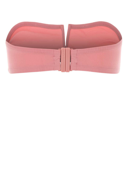 Pink stretch nylon Arcade bikini top ERES (032631)