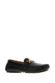 Black leather Drivers loafers VERSACE (10266891A18559)