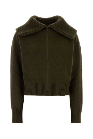 Olive green wool blend cardigan VICTORIA BECKHAM (1426KJU007545A)
