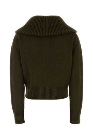 Olive green wool blend cardigan VICTORIA BECKHAM (1426KJU007545A)