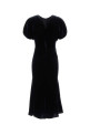Midnight blue velvet Bela dress Green VICTORIA BECKHAM (1426WDR005227AB)