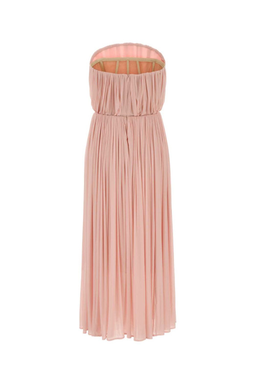 Pink stretch viscose long dress Pink MAGDA BUTRYM (189726)