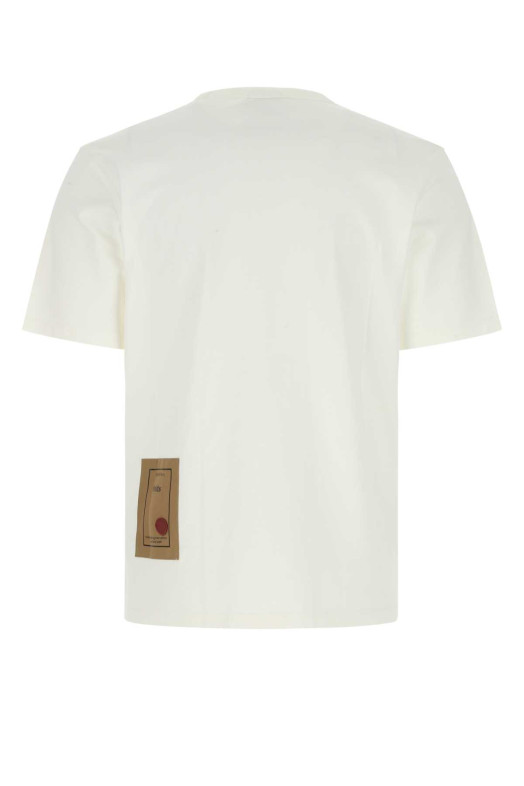 White cotton t-shirt Black TEN C (22CTCUH02194A06460)