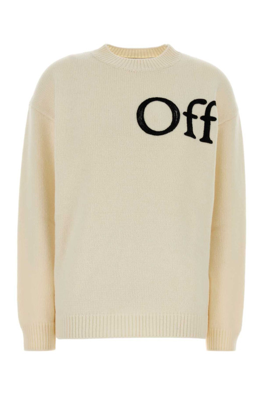 Ivory wool blend sweater OFF WHITE (2FE00533T)