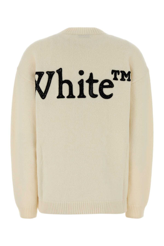 Ivory wool blend sweater OFF WHITE (2FE00533T)