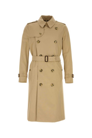 Beige gabardine stretch coat Beige BURBERRY (8117228)
