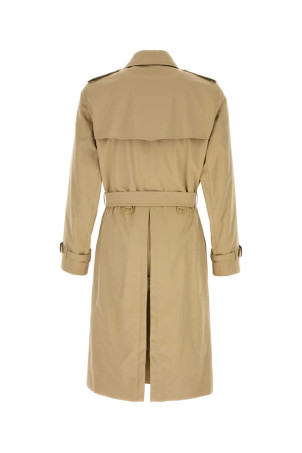 Beige gabardine stretch coat Beige BURBERRY (8117228)