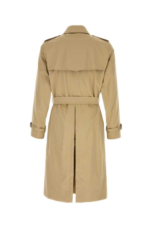 Beige gabardine stretch coat Beige BURBERRY (8117228)