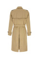 Beige gabardine stretch coat Beige BURBERRY (8117228)