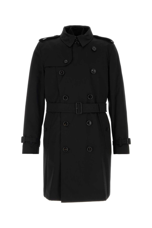 Black gabardine Kensington trench coat Black BURBERRY (8131143)