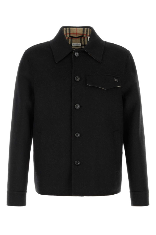 Black wool jacket BURBERRY (8133180)