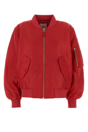 Red polyester Leon bomber jacket ANINE BING (A0112567)