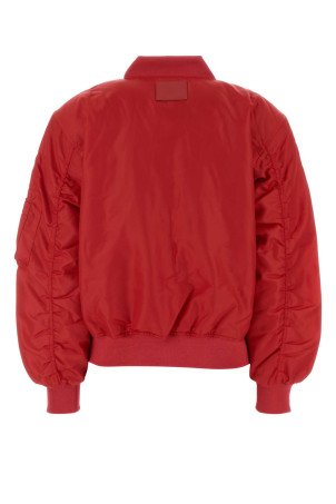 Red polyester Leon bomber jacket ANINE BING (A0112567)