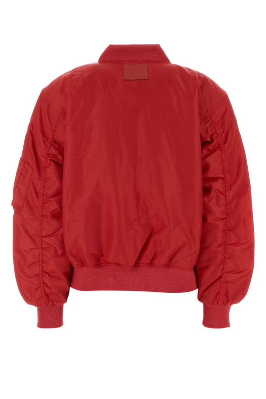 Red polyester Leon bomber jacket ANINE BING (A0112567)