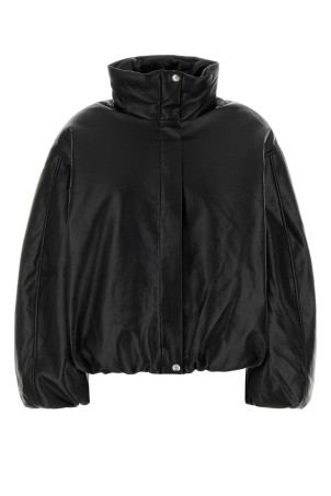Black leather Cyrus bomber jacket ANINE BING (A0112831)