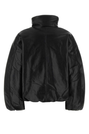 Black leather Cyrus bomber jacket ANINE BING (A0112831)