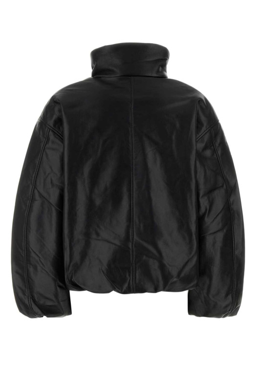 Black leather Cyrus bomber jacket ANINE BING (A0112831)