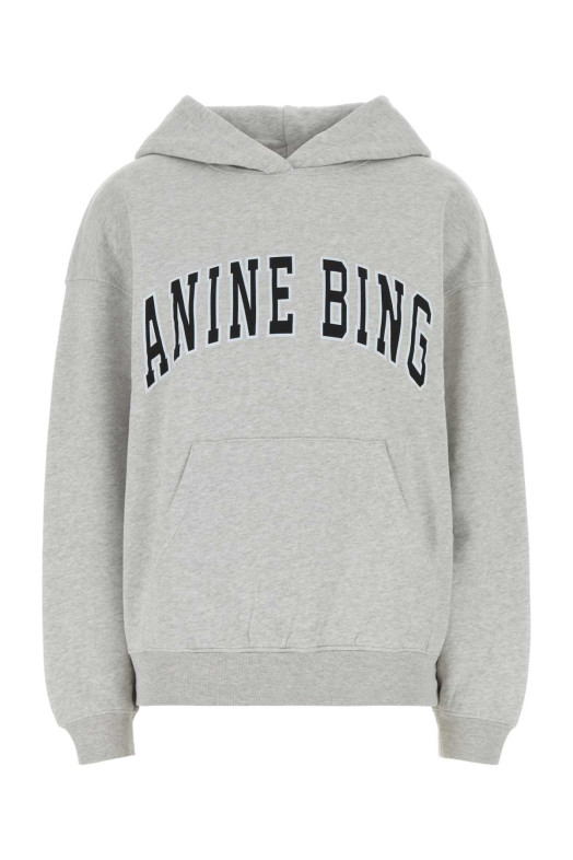 Light grey cotton Harvey oversize sweatshirt ANINE BING (A0812493)