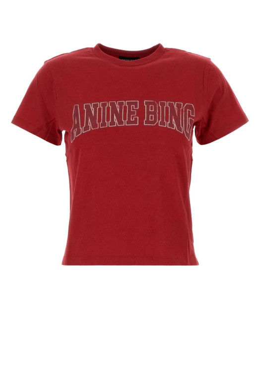 Red cotton Shelley t-shirt ANINE BING (A0812851)