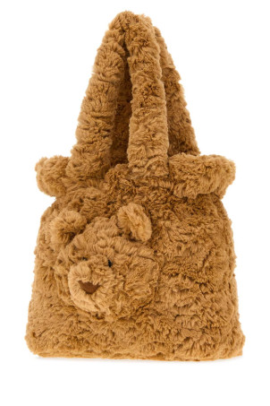Biscuit eco fur Bartholomew Bear handbag Beige JELLYCAT (BARB4HB)