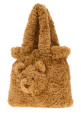 Biscuit eco fur Bartholomew Bear handbag Beige JELLYCAT (BARB4HB)