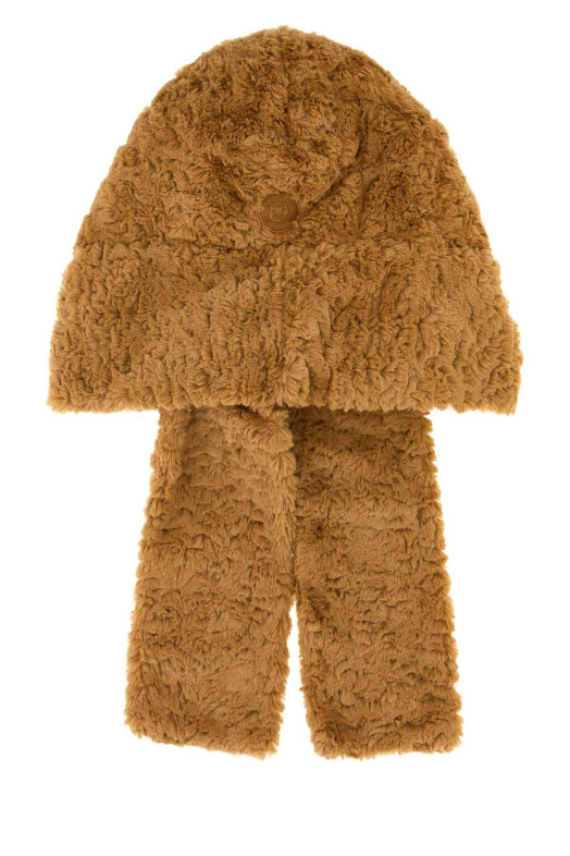 Biscuit eco fur Bartholomew Bear Bundlesnug hat Beige JELLYCAT (BARB4HOOD)